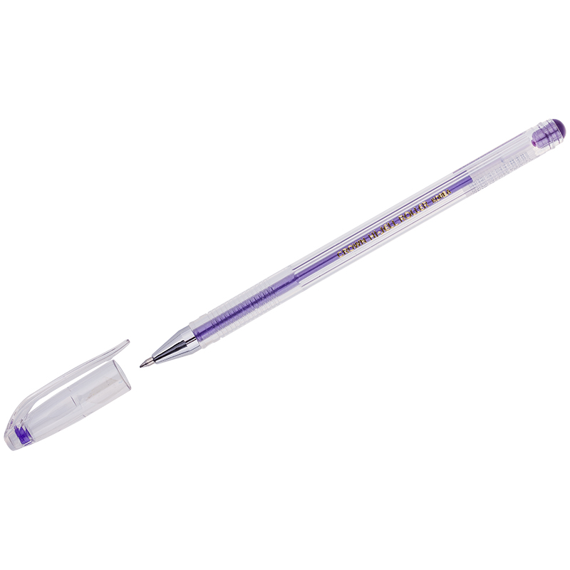 Ручки гел Crown 0,7мм мет фиолетовый