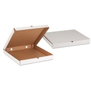 Коробка для пиццы 340*340*40мм микрогофрокартон белый/бурый (Т-11 - Е) КТК
