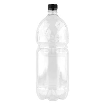 Бутылка ПЭТ 2,0 л бесцветная,  в комплекте с колпачком