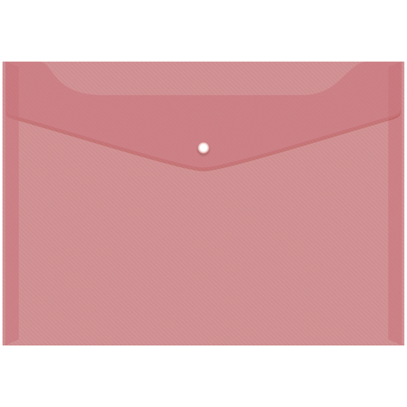 Папка-конверт А4 на кнопке OfficeSpace150мкм, красная