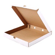 Коробка для пиццы 400*400*40мм белый/бурый гофрокартон (Т-11 - Е)