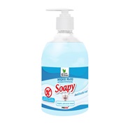 Мыло жидкое 500мл Clean&Green с дозатором Soapy Антибактериальное